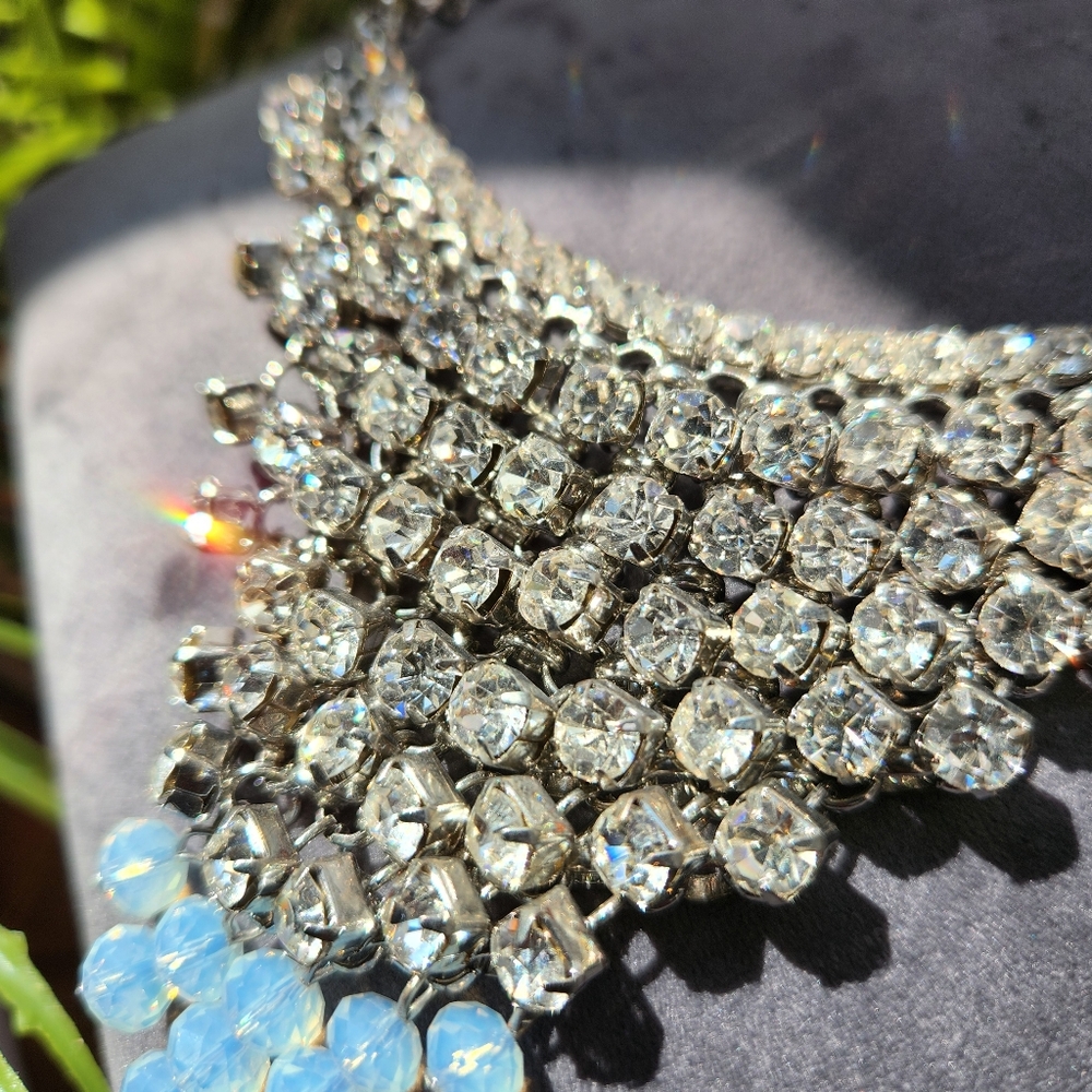 Rhinestone Necklace with Earrings Set - Picture 17 of 17